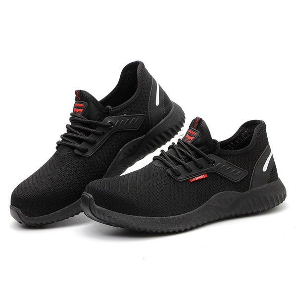 Men's Breathable Steel Toe Safety Shoes – Lightweight Anti-Smash Work Sneakers